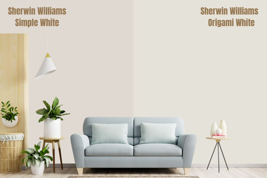 Origami White Vs Sherwin Williams Simple White