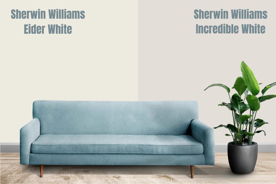 Sherwin Williams Incredible White Vs Eider White (SW 7014)