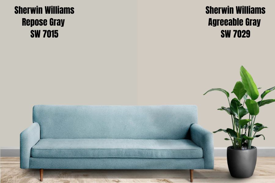 Repose Gray vs. Sherwin Williams Agreeable Gray