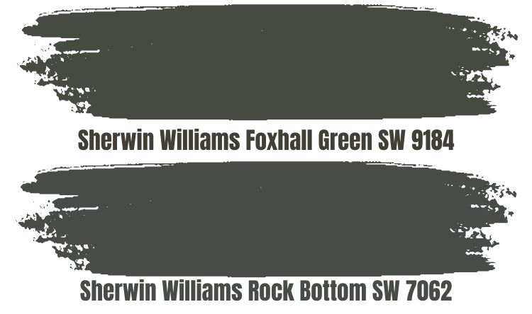 Rock Bottom SW 7062 VS Foxhall Green SW 9184