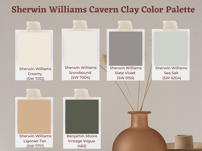 Sherwin Williams Cavern Clay Color Palette