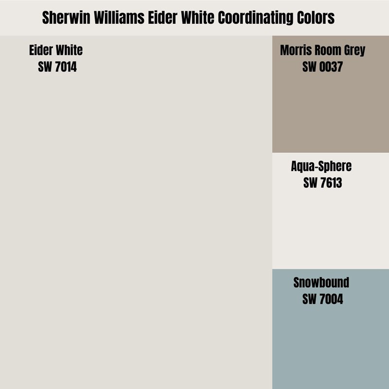 Sherwin Williams Eider White Coordinating Colors