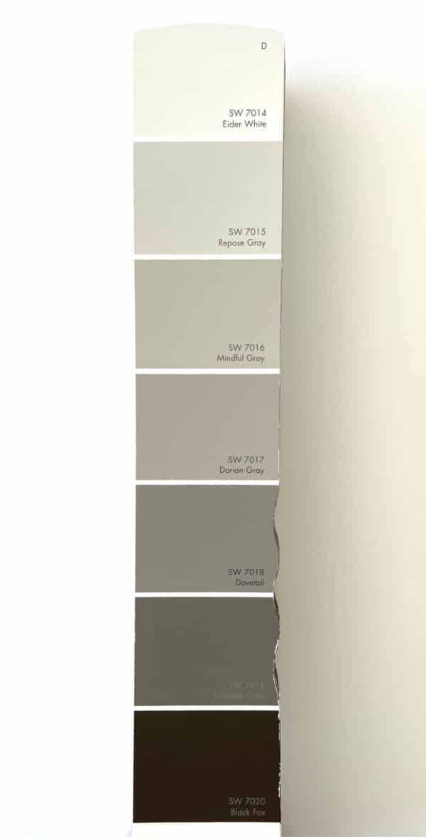 Sherwin Williams Gauntlet Gray Color Chips
