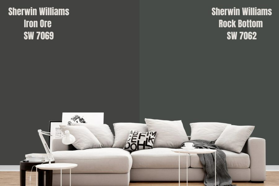 Sherwin Williams Iron Ore vs. Rock Bottom