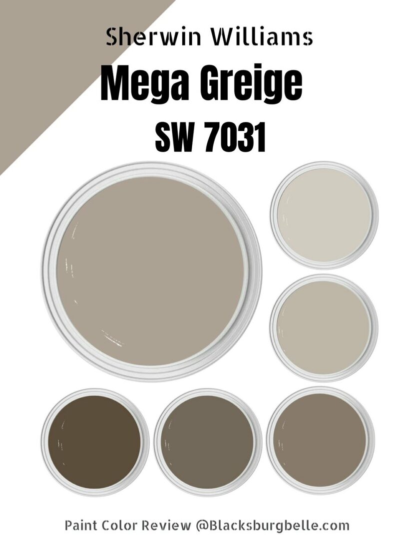 Sherwin Williams Mega Greige (Palette, Coordinating & Inspirations)