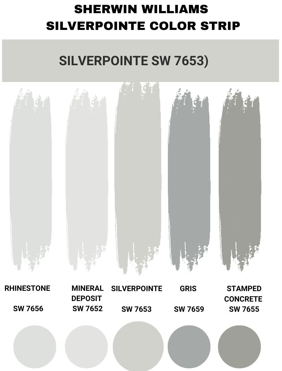 Sherwin-Williams Silverpointe Color Strip