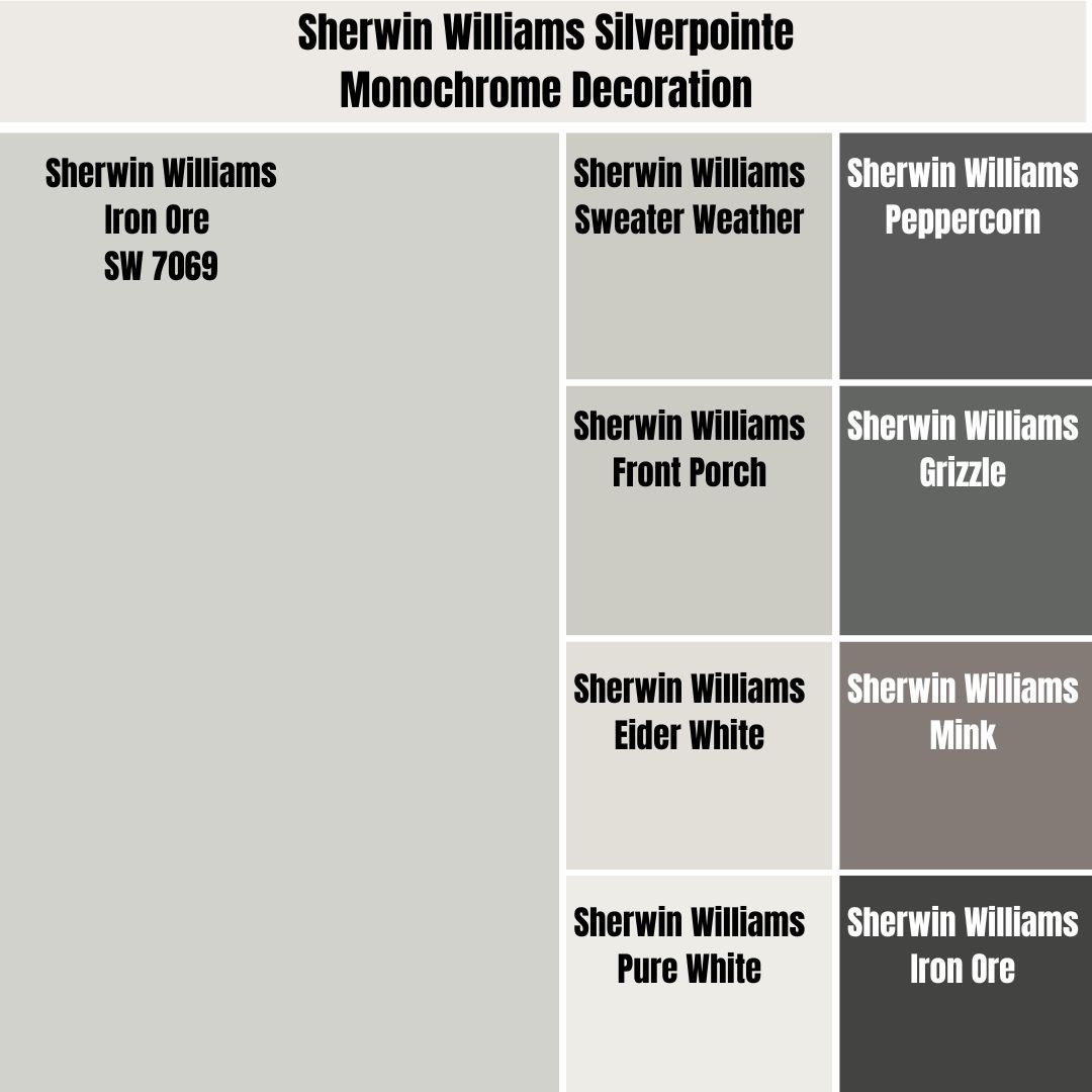 Sherwin Williams Silverpointe Monochrome Decoration