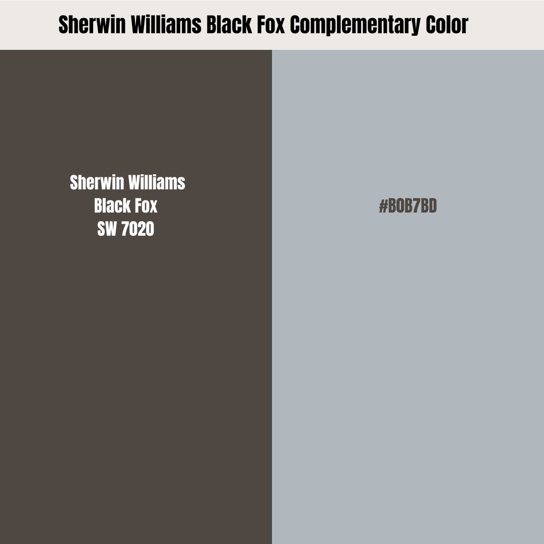 Sherwin Williams Black Fox Complementary Color