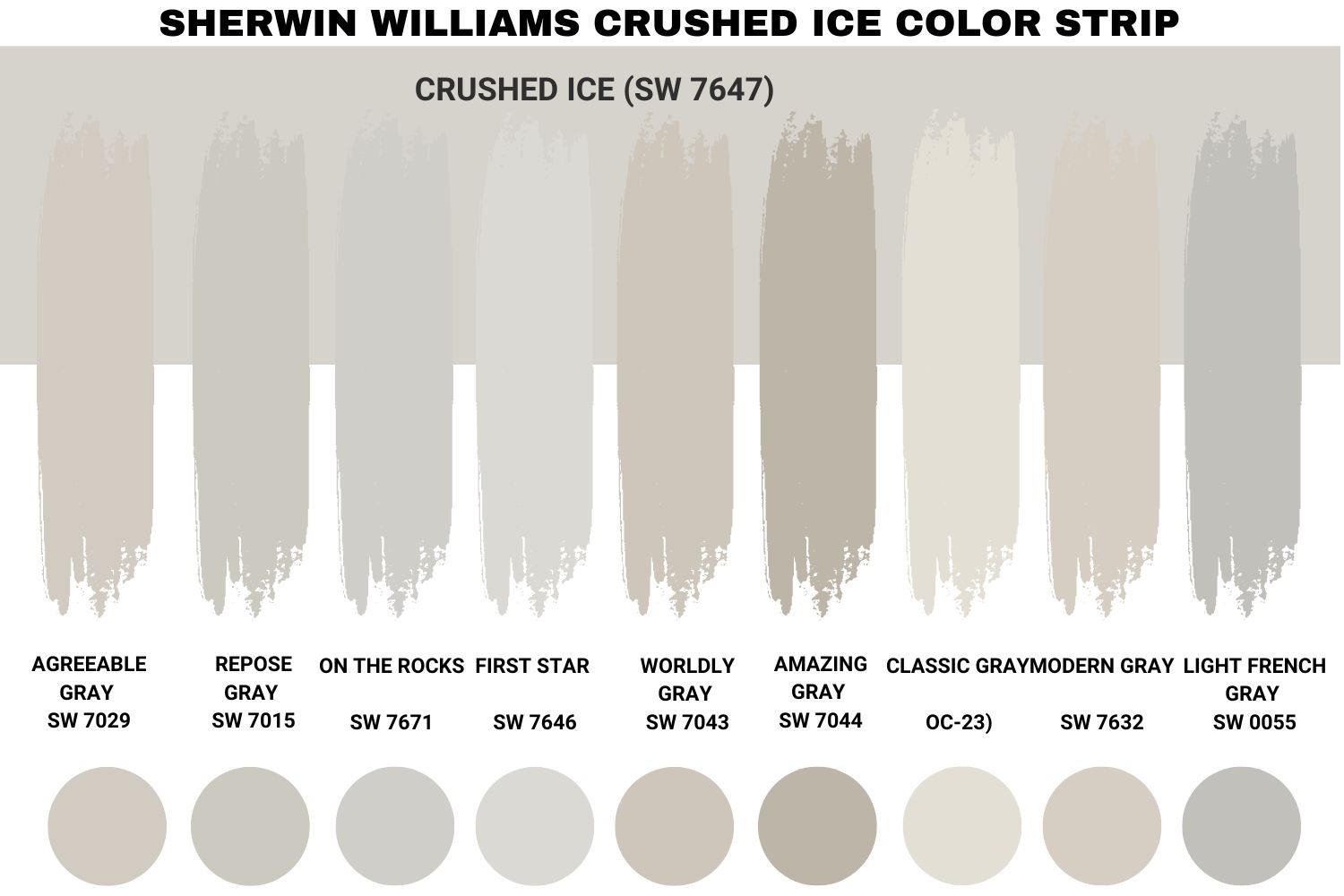 Sherwin Williams Crushed Ice Color Strip Sherwin Williams Crushed Ice Color Comparisons