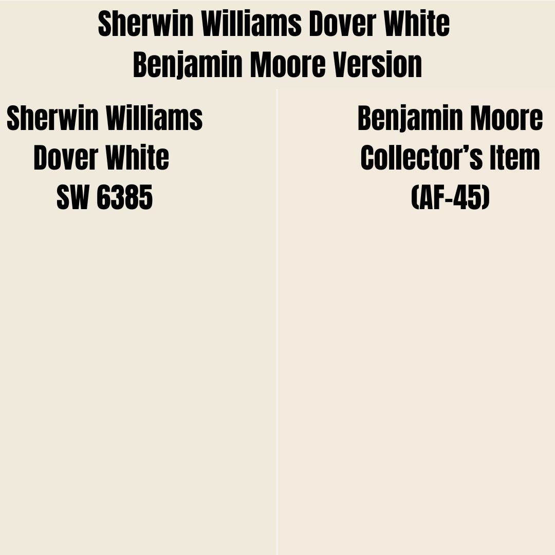 Sherwin Williams Dover White Benjamin Moore Version