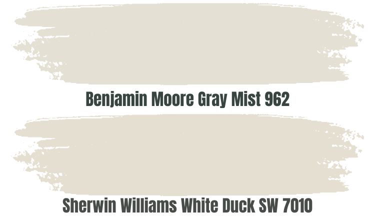 Sherwin Williams White Duck Benjamin Moore Version