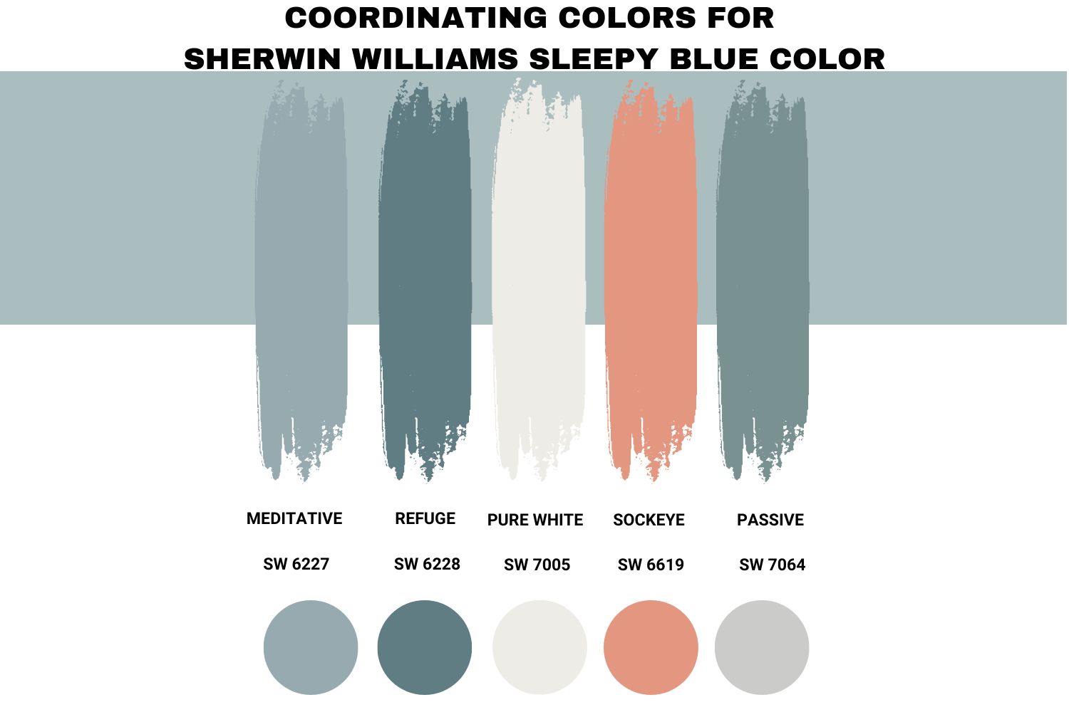 Coordinating Colors for Sherwin Williams Sleepy Blue Color