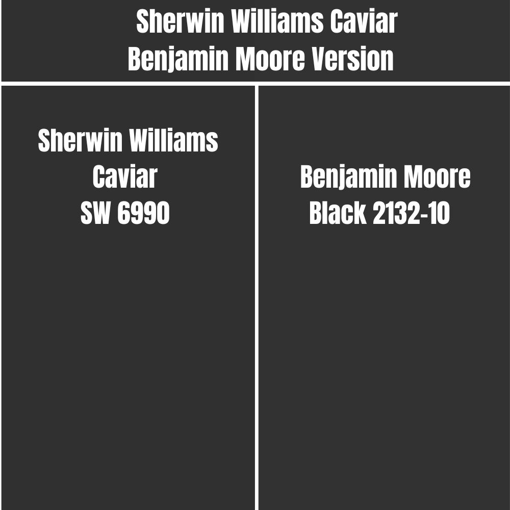 Sherwin Williams Caviar Benjamin Moore Version