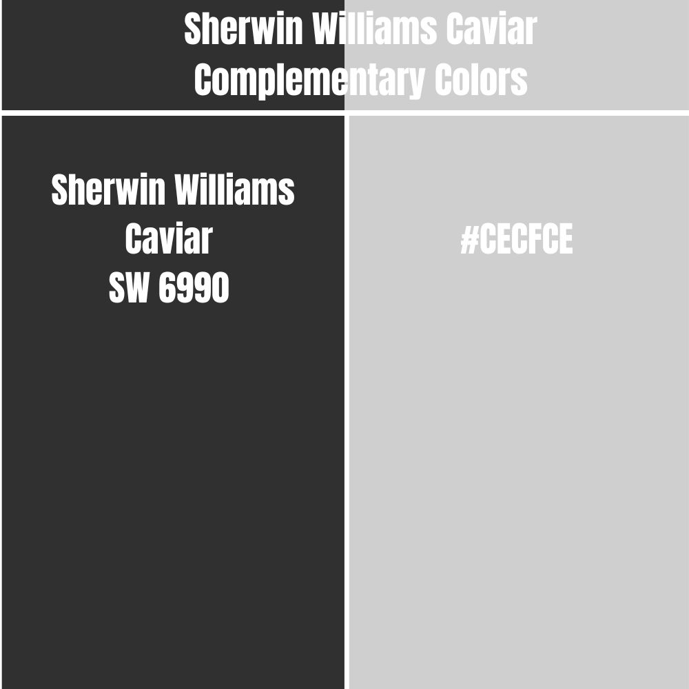 Sherwin Williams Caviar Complementary Colors