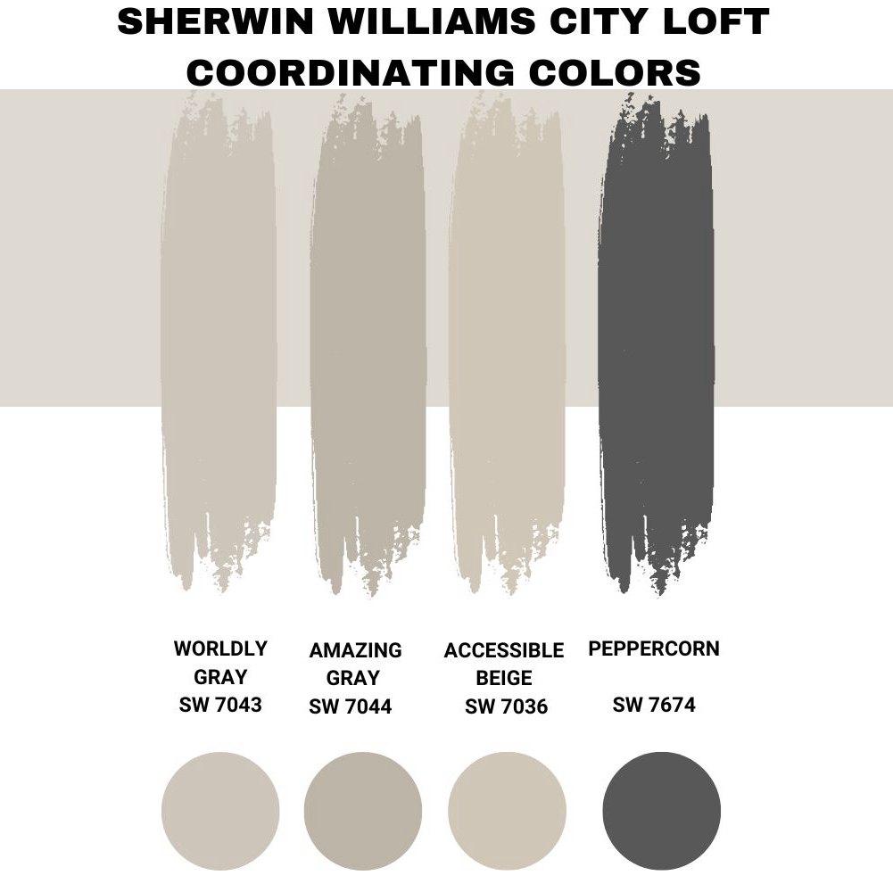 Sherwin Williams City Loft Coordinating Colors