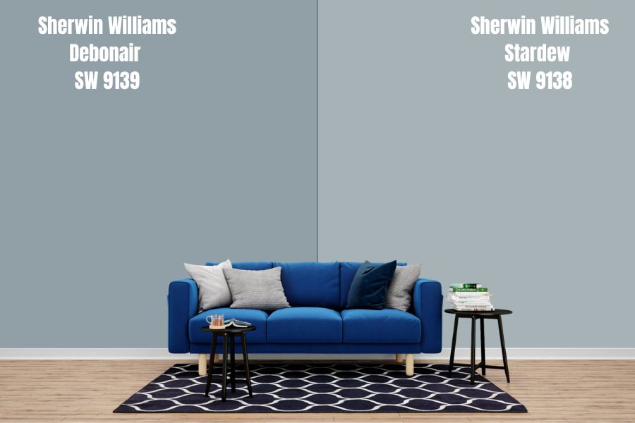Sherwin Williams Debonair vs. Stardew SW 9138
