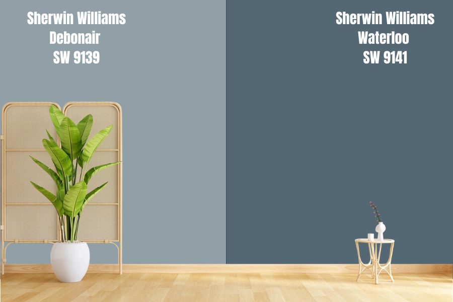 Sherwin Williams Debonair vs. Waterloo SW 9141