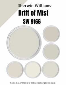 Sherwin Williams Drift of Mist (SW 9166) Paint Color Review & Pics