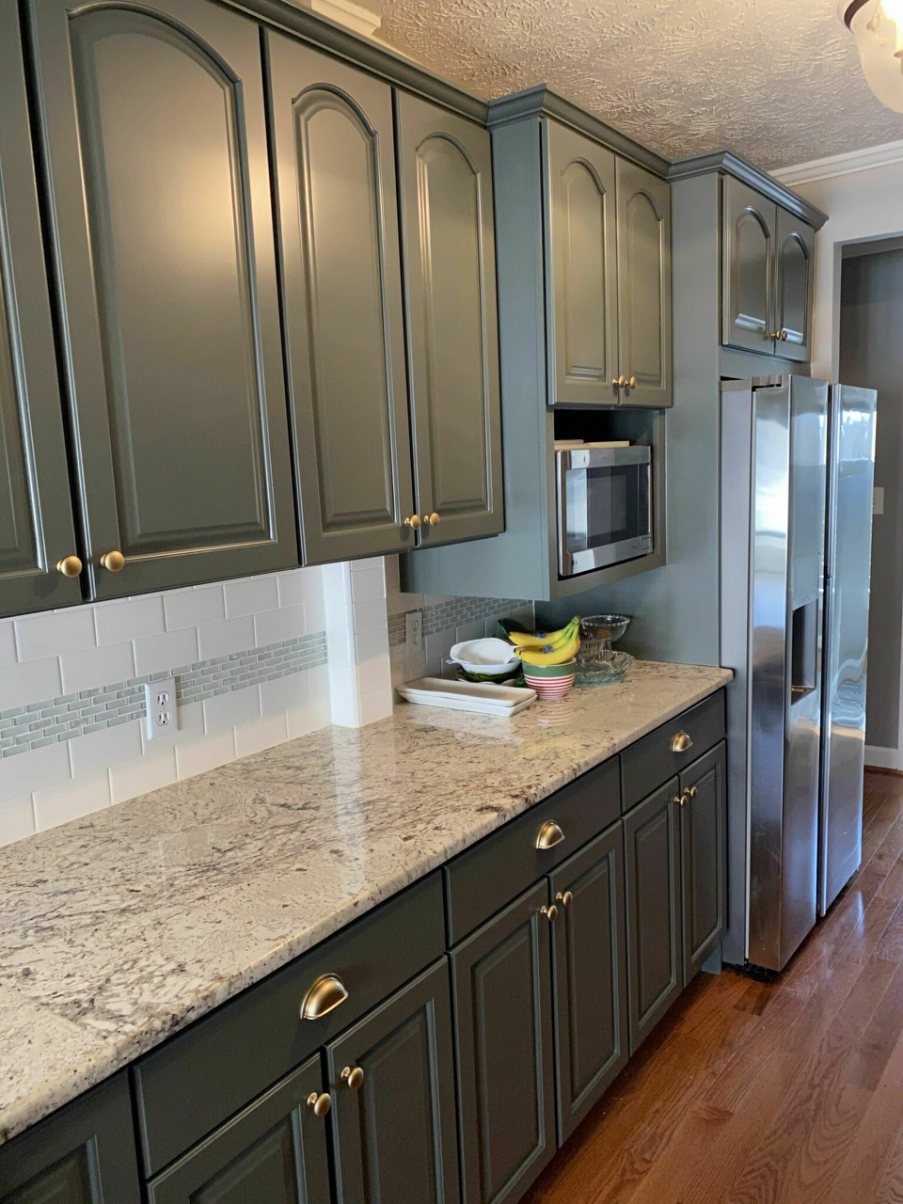 Sherwin Williams Pewter Green Kitchen 04