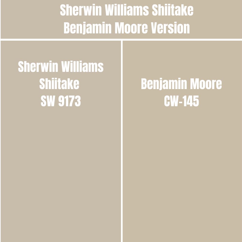 Sherwin Williams Shiitake Benjamin Moore Version