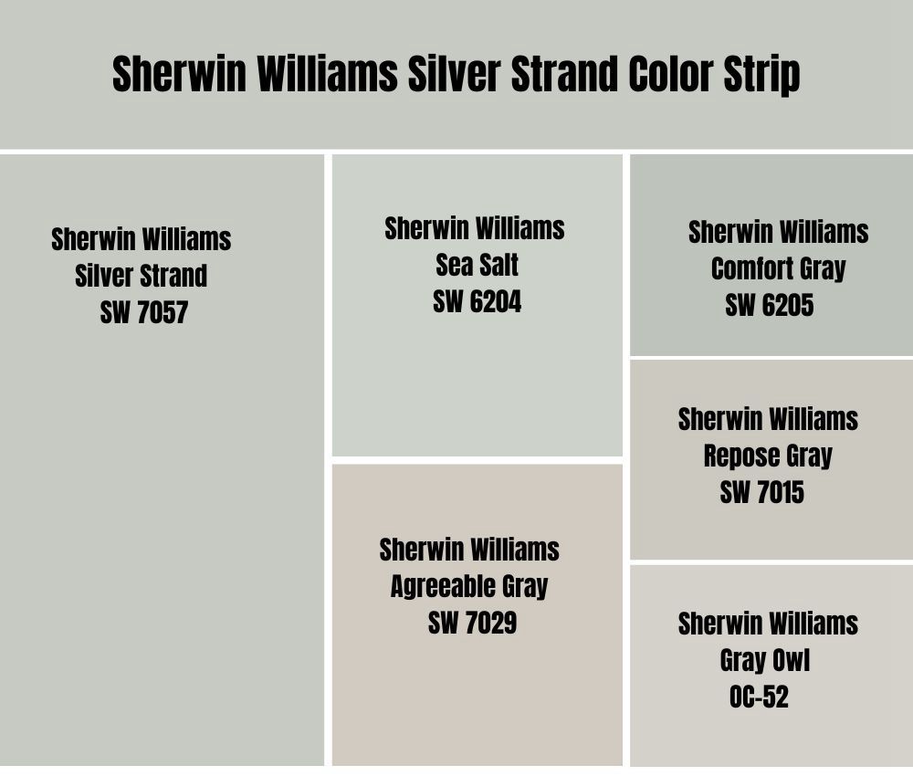Sherwin Williams Silver Strand Color Strip