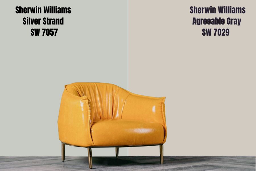 Sherwin Williams Silver Strand vs. Agreeable Gray SW 7029