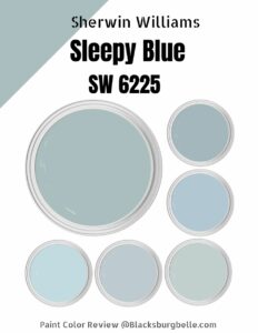 Sherwin Williams Sleepy Blue (SW 6225) Paint Color Review