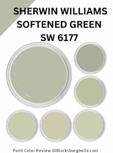 Sherwin Williams Softened Green (SW 6177) Paint Color Review & Pics 