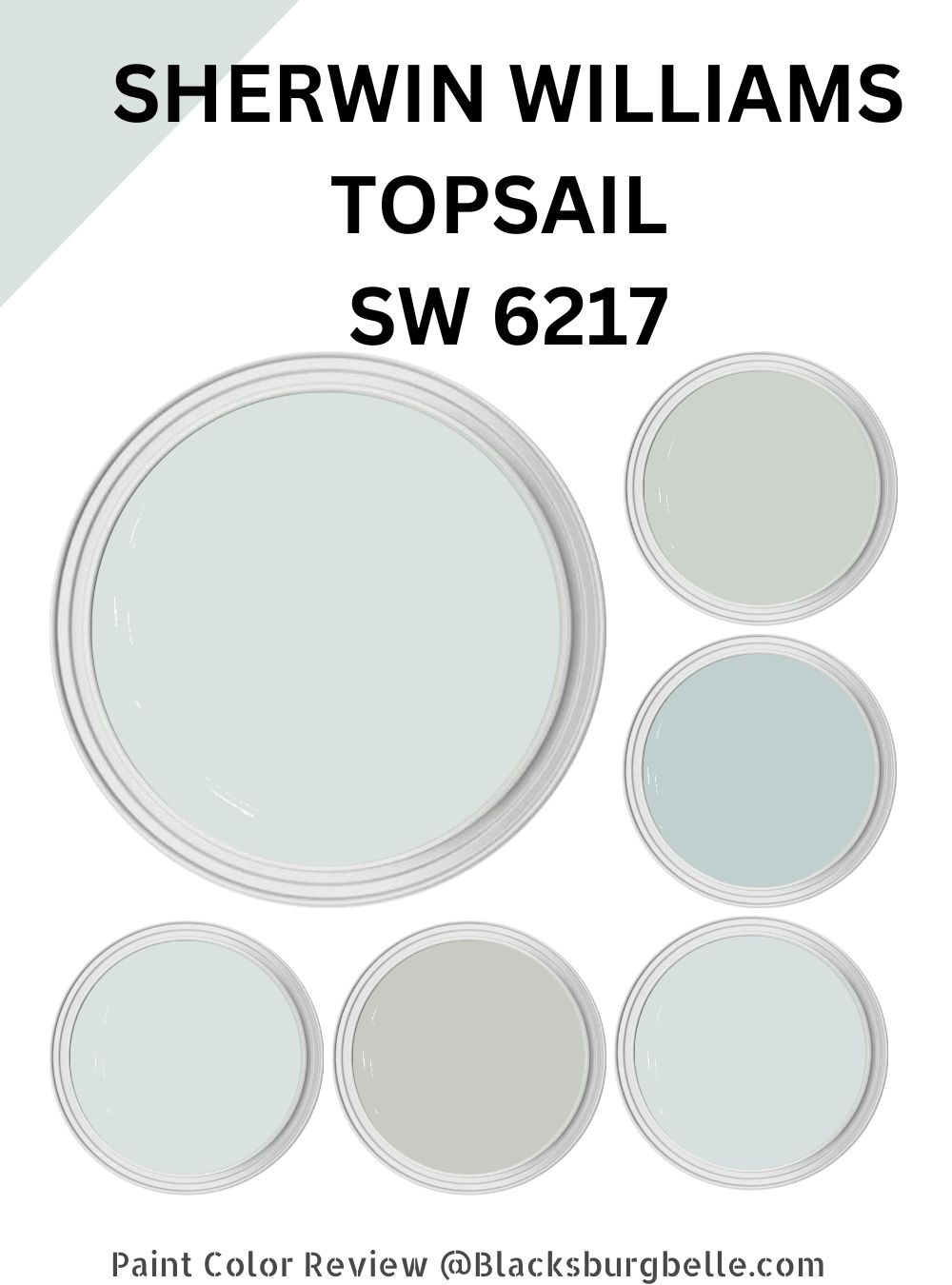 Sherwin Williams Topsail (SW 6217) Paint Color Review & Pics