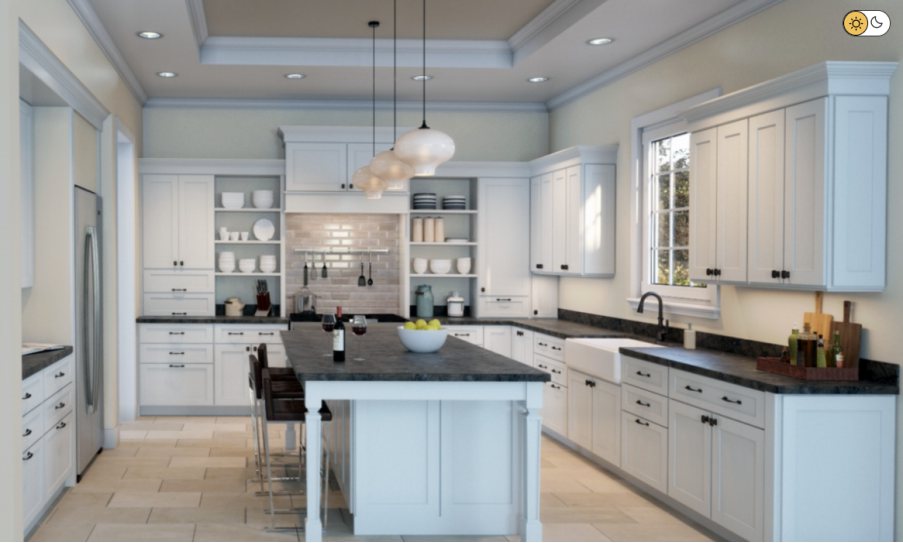 Sherwin Williams Toque White Kitchen 3