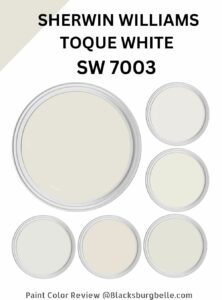 Sherwin Williams Toque White (SW 7003) Paint Color Review & Pics