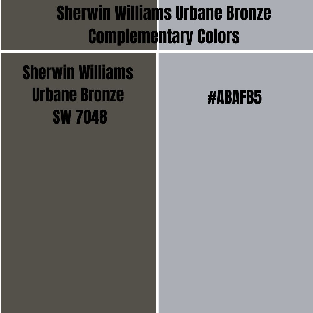 Sherwin Williams Urbane Bronze Complementary Colors