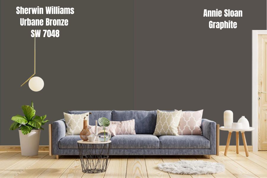 Sherwin Williams Urbane Bronze vs. Annie Sloan Graphite