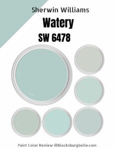 Sherwin Williams Watery (SW-6478) Paint Color Review