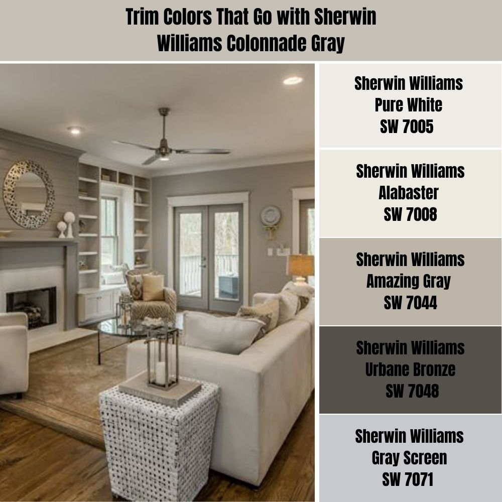 Trim Colors That Go with Sherwin Williams Colonnade Gray