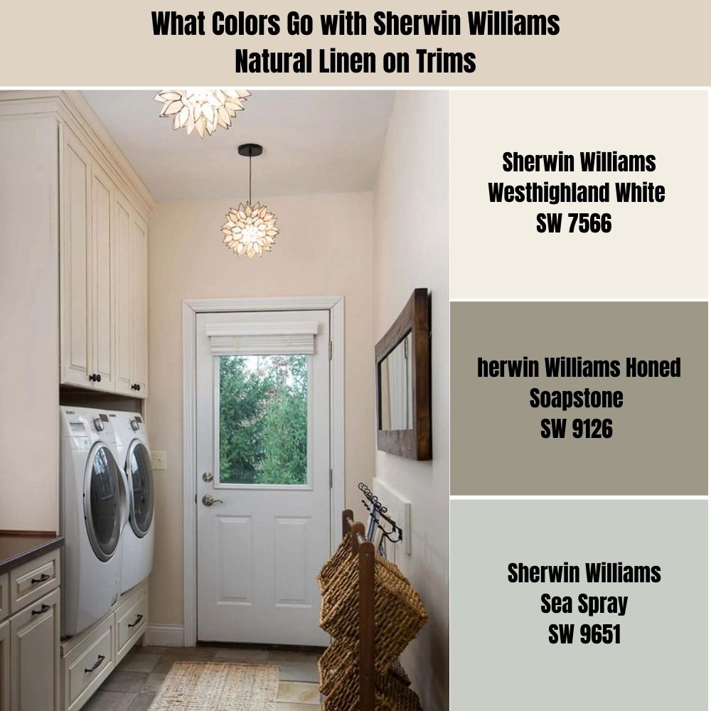 What Colors Go with Sherwin Williams Natural Linen on Trims