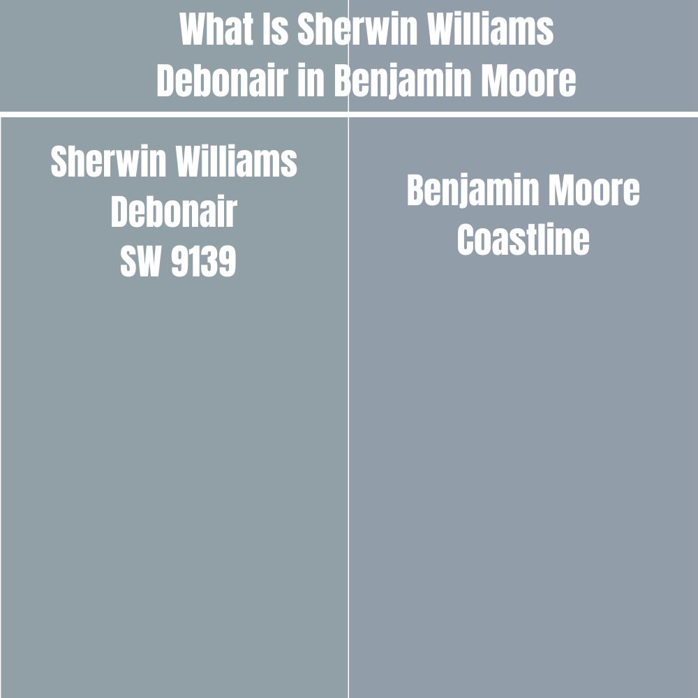 What Is Sherwin Williams Debonair in Benjamin Moore