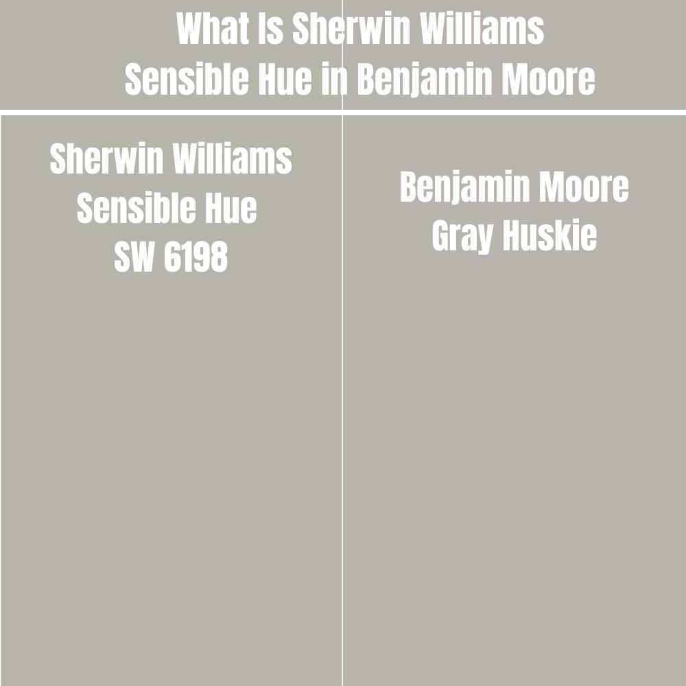 What Is Sherwin Williams Sensible Hue in Benjamin Moore