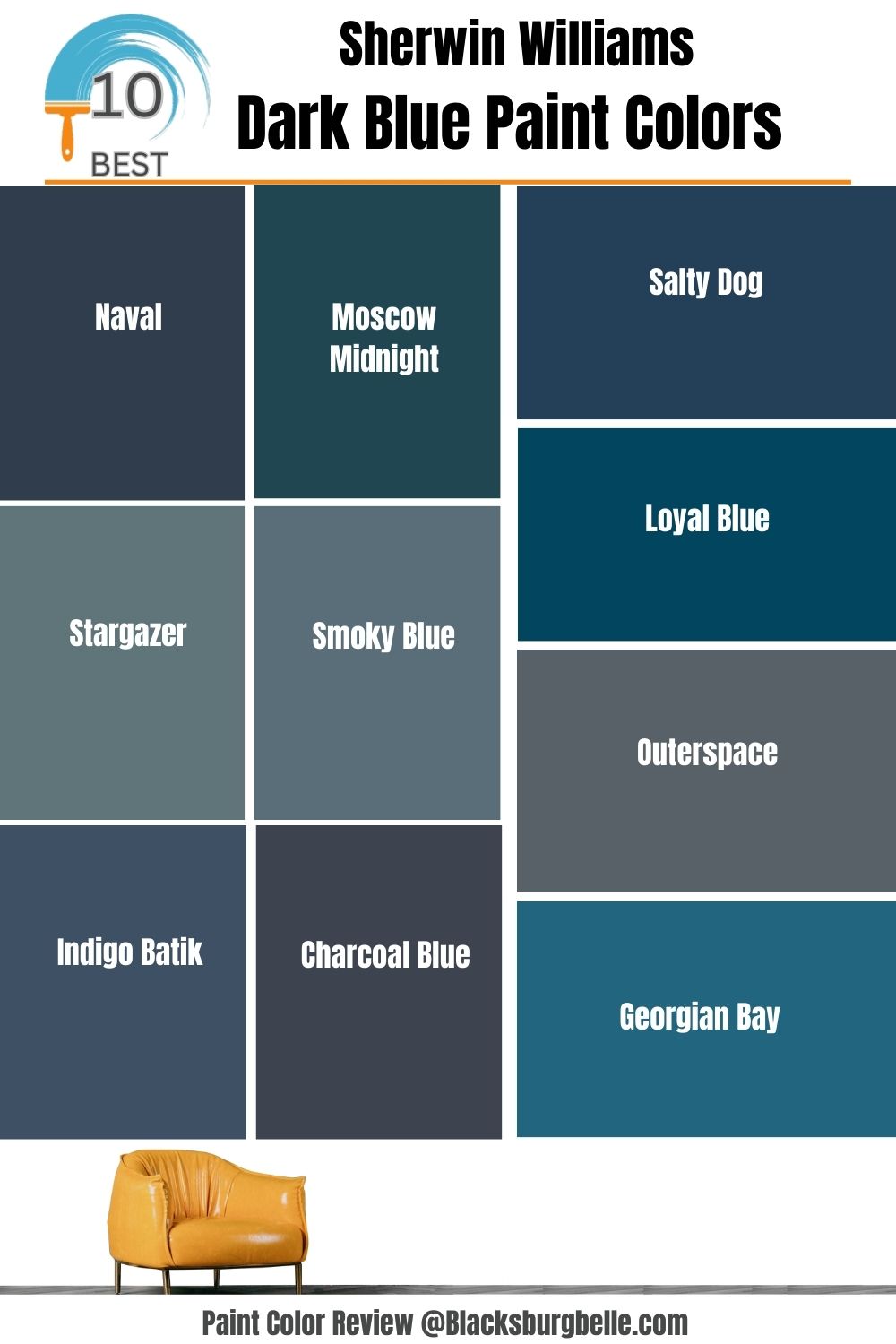 The 13 Best DARK Navy Blue Paint Colors - Kylie M Interiors