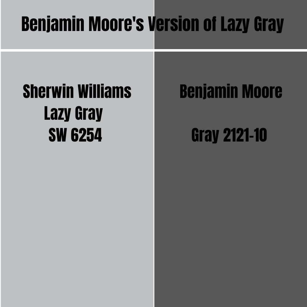 Benjamin Moore's Version of Lazy Gray