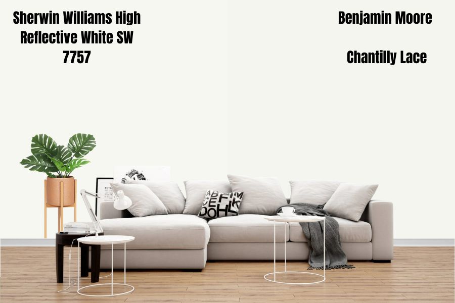 Chantilly Lace vs High Reflective White