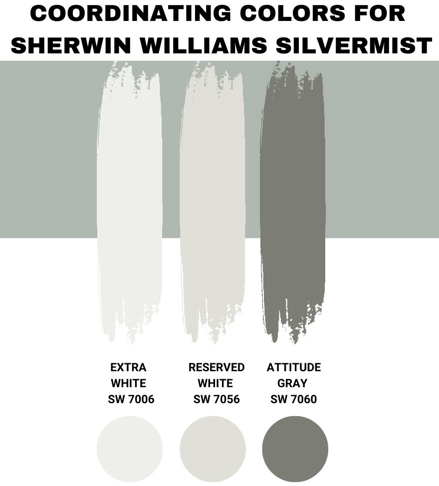 Coordinating Colors for Sherwin Williams Silvermist