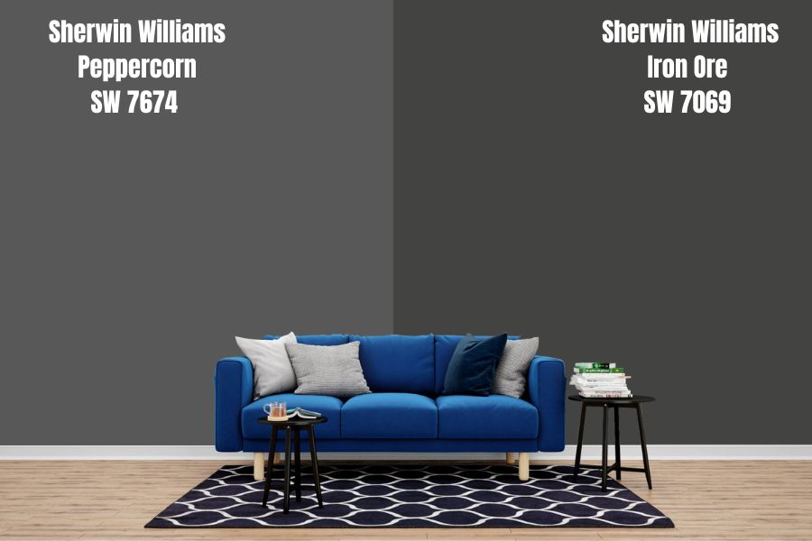 Iron Ore vs Sherwin Williams Peppercorn