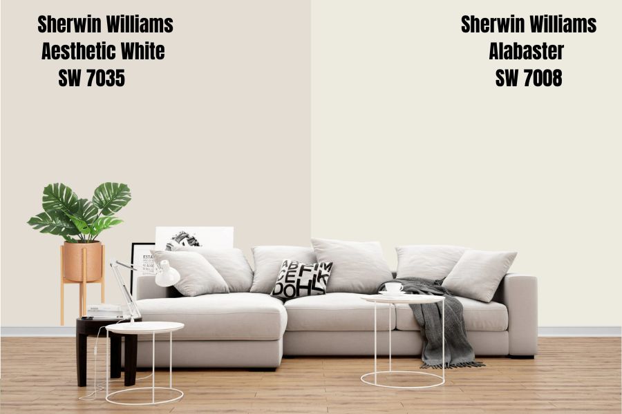 Aesthetic White SW 7035, White Paint Colors