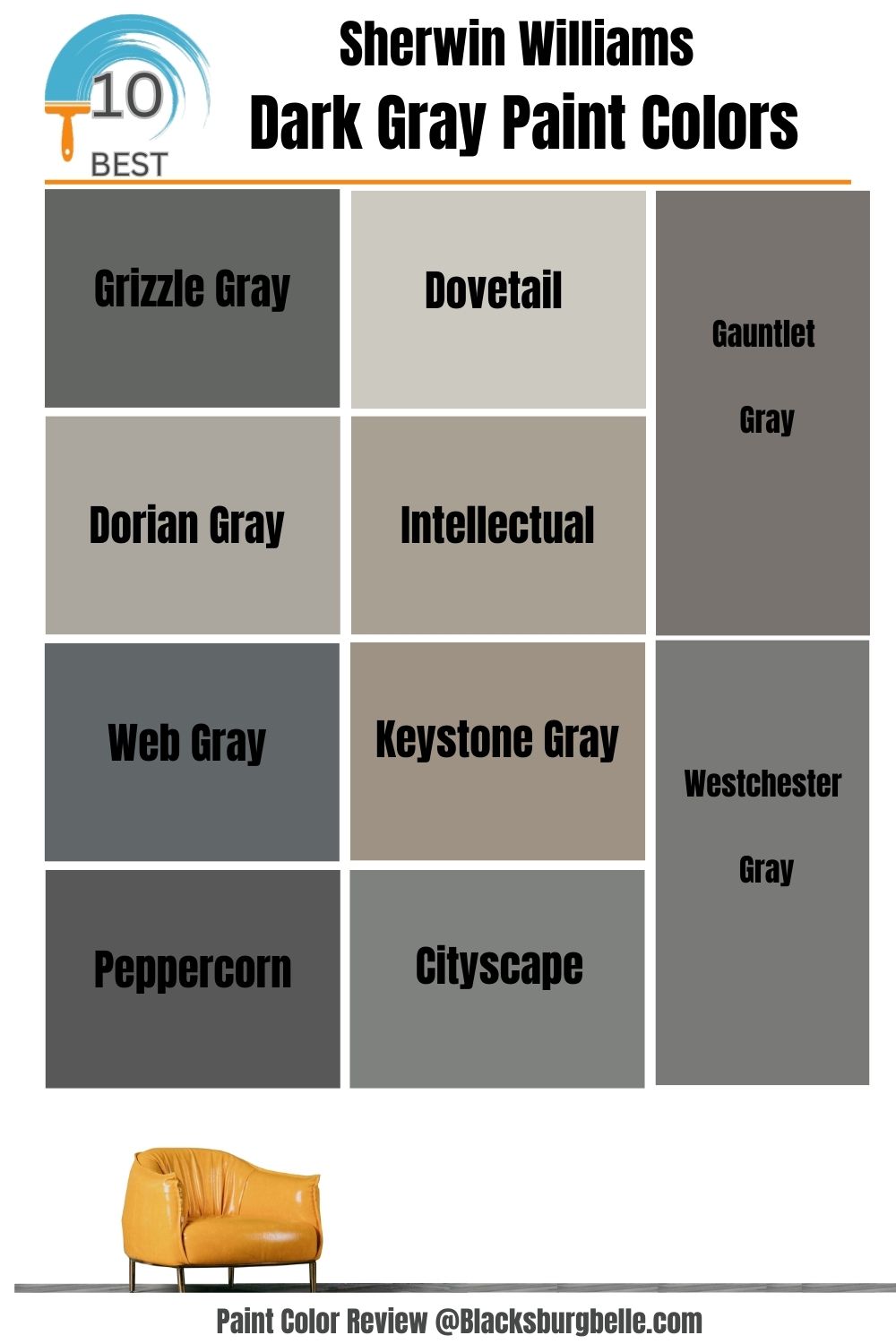 Sherwin Williams Dark Gray Paint Colors