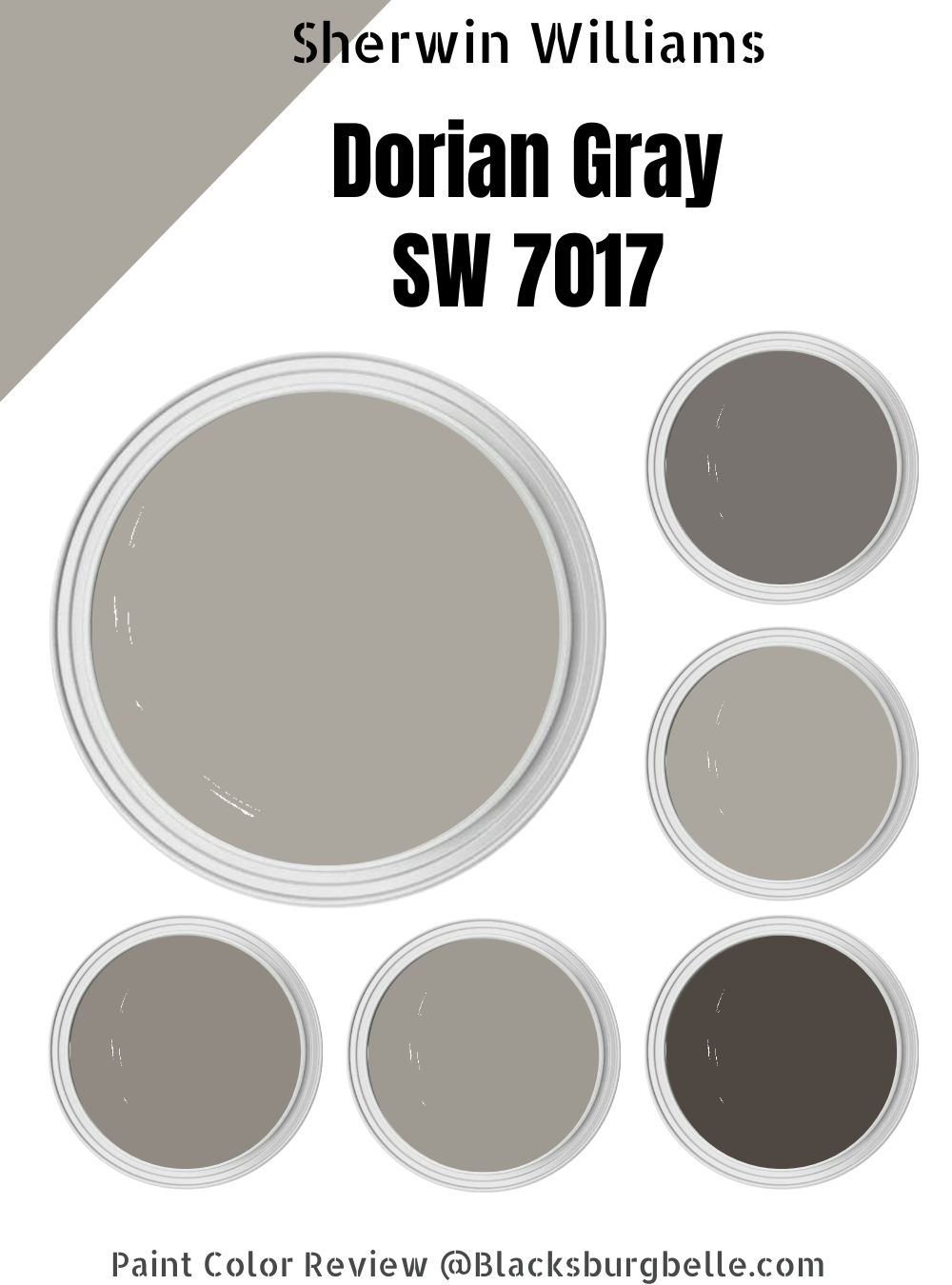 Sherwin Williams Dorian Gray SW 7017