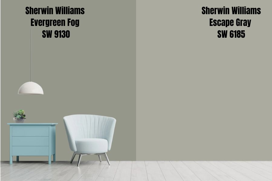 Sherwin Williams Escape Gray SW 6185