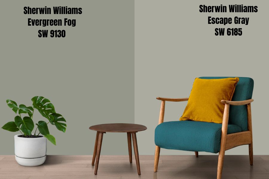 Sherwin Williams Escape Gray SW 6185