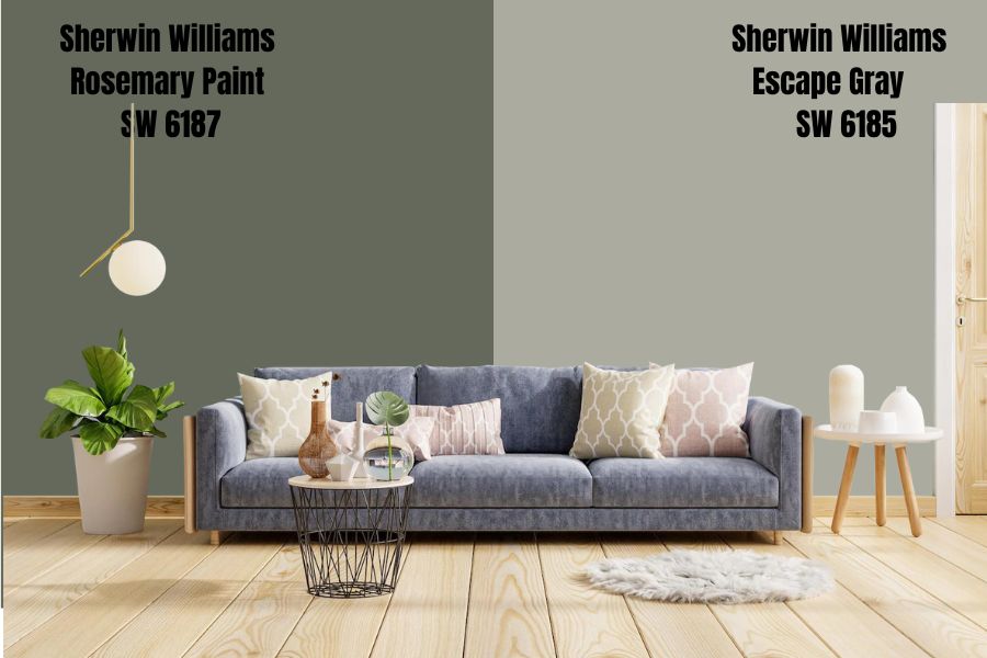 Sherwin Williams Escape Gray SW 6185