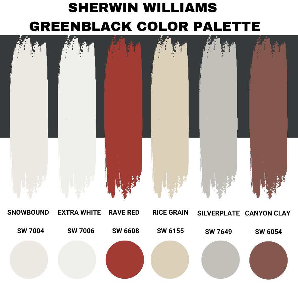 Sherwin Williams Greenblack Color Palette